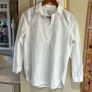 J. Crew Linen Cotton Popover to XS